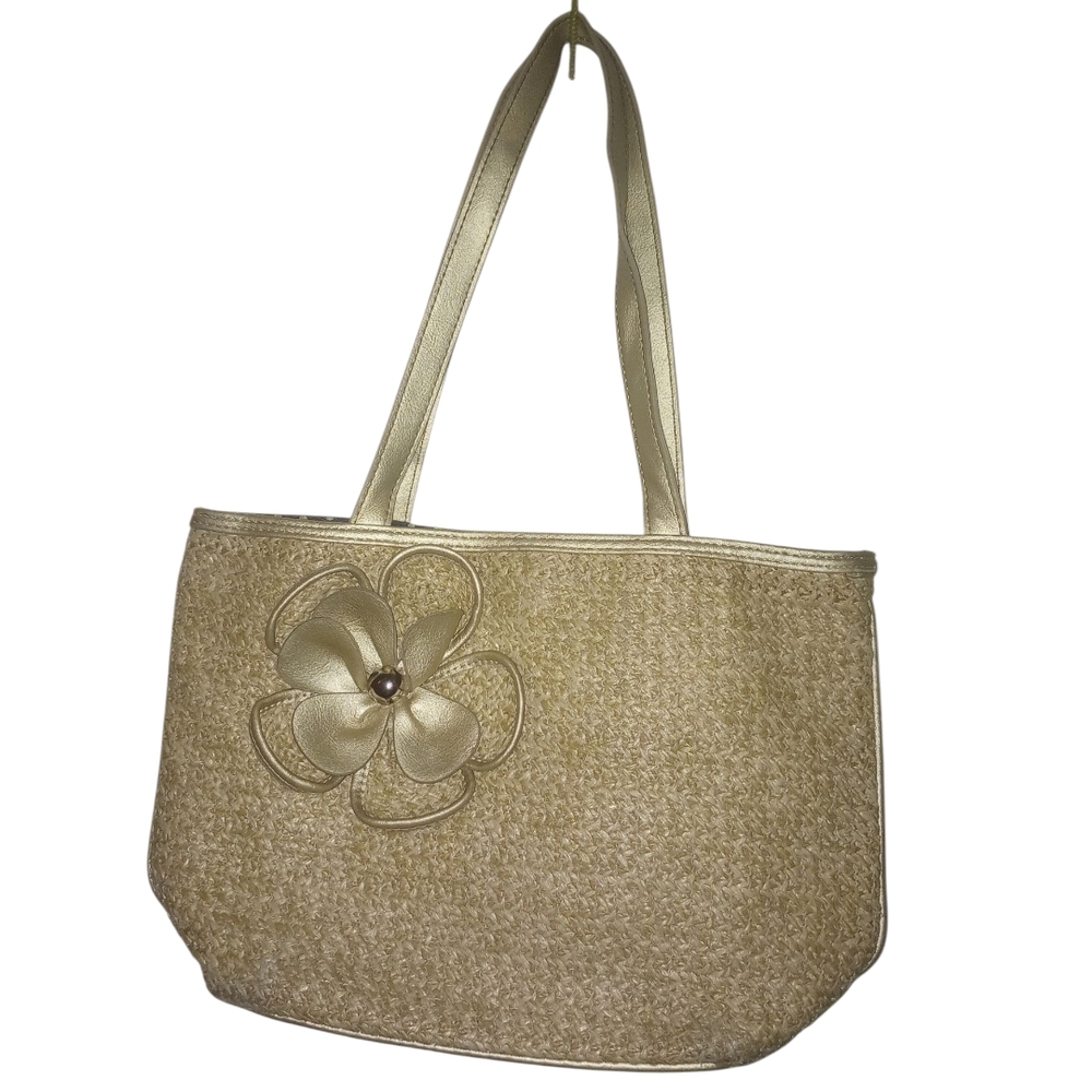 Bueno Tan Tote with Floral Accent